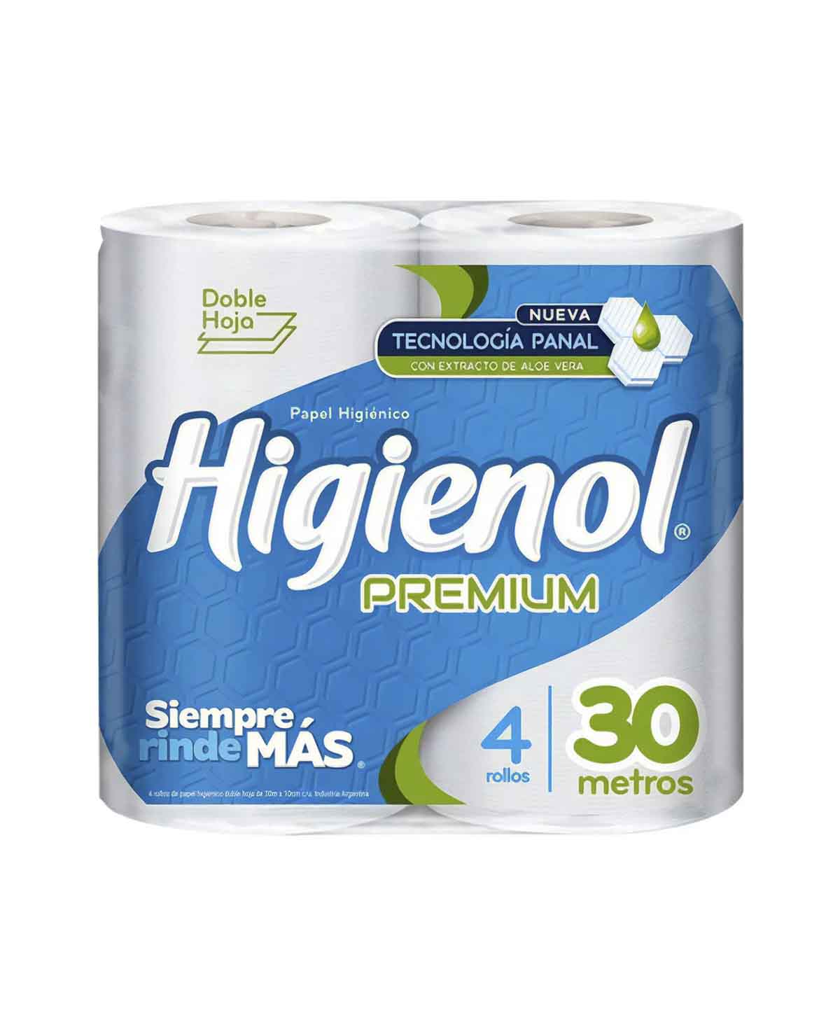 Papel Higienico Higienol Doble Hoja Premium 4 x 30 Mt